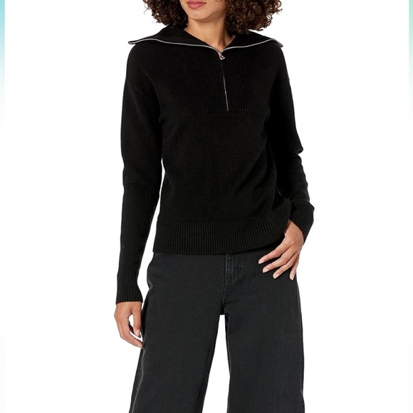 NEW The Drop Women's Kai Half Zip Sweater. Size XXS - Picture 3 of 4